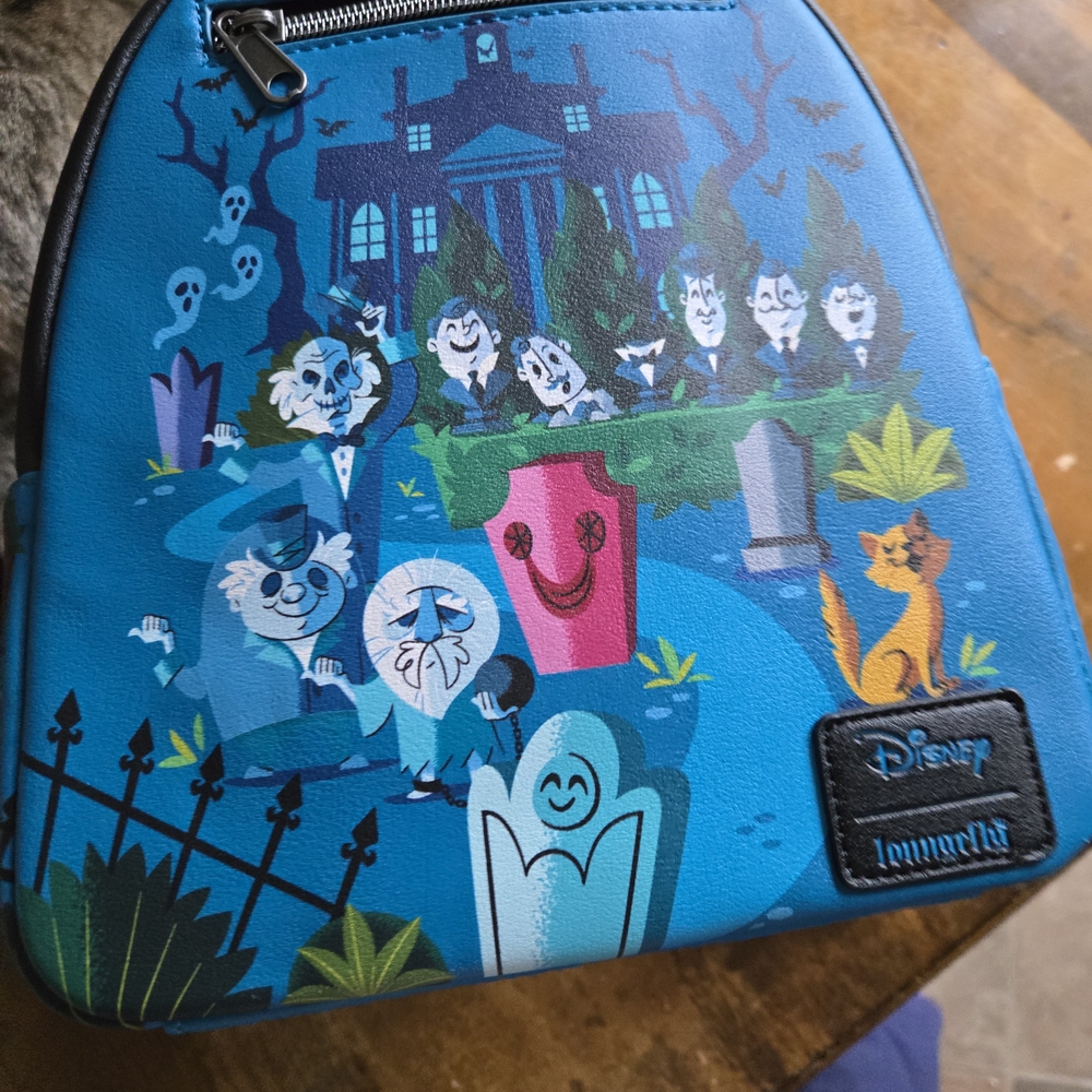 Loungefly Disney Haunted Mansion Blue Backpack